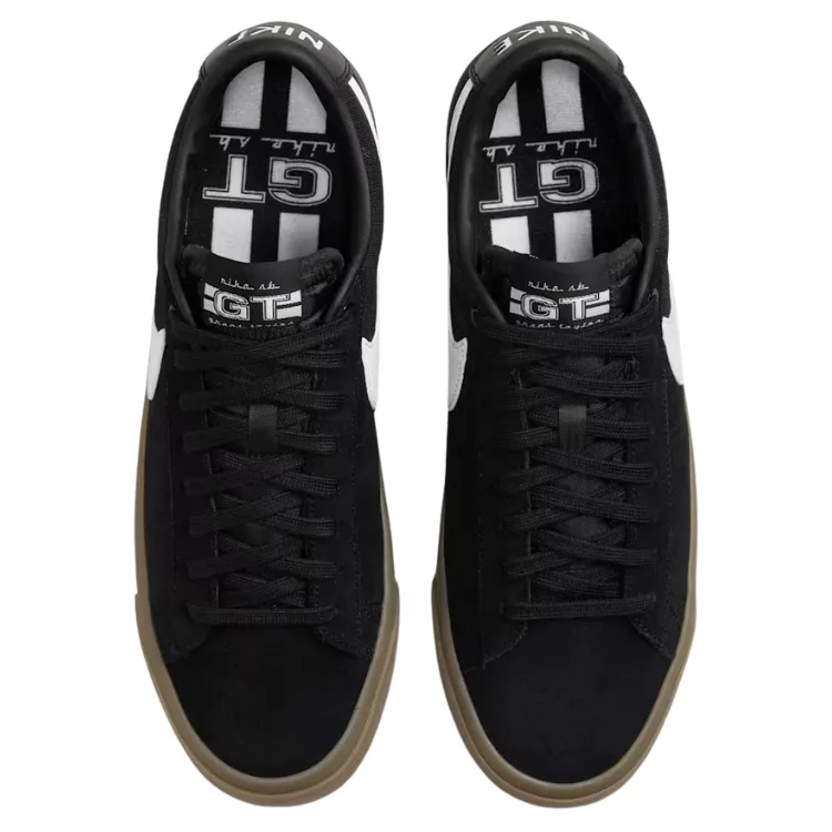 Nike SB Zoom Blazer Low Pro GT Black White Mens Skate Shoes