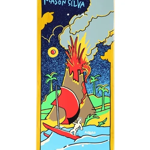 Real Volcano Silva Yellow 8.38 Skateboard Deck