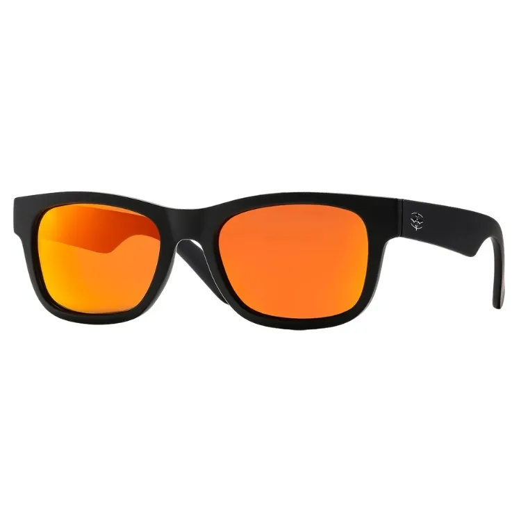 Ritual Vision Bad Habit Matte Black Orange Reflective Polarised Sunglasses