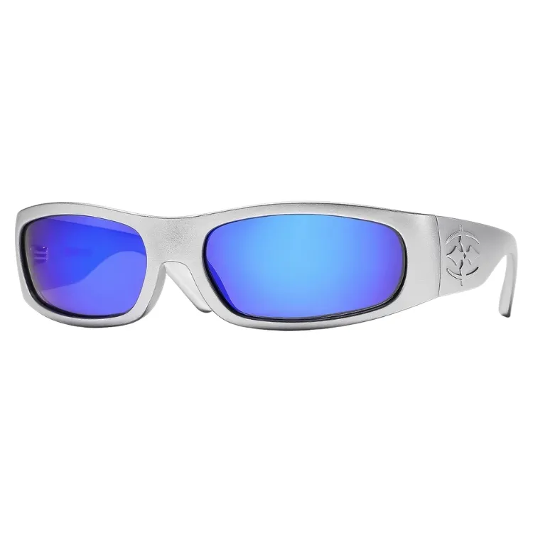 Ritual Vision Parasite Matte Chrome Blue Reflective Polarised Sunglasses