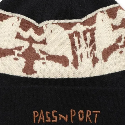 Passport Scissorcraft Black Beanie