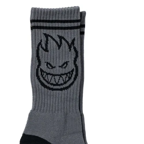 Spitfire Bighead Charcoal Black 1 Pair Mens Socks