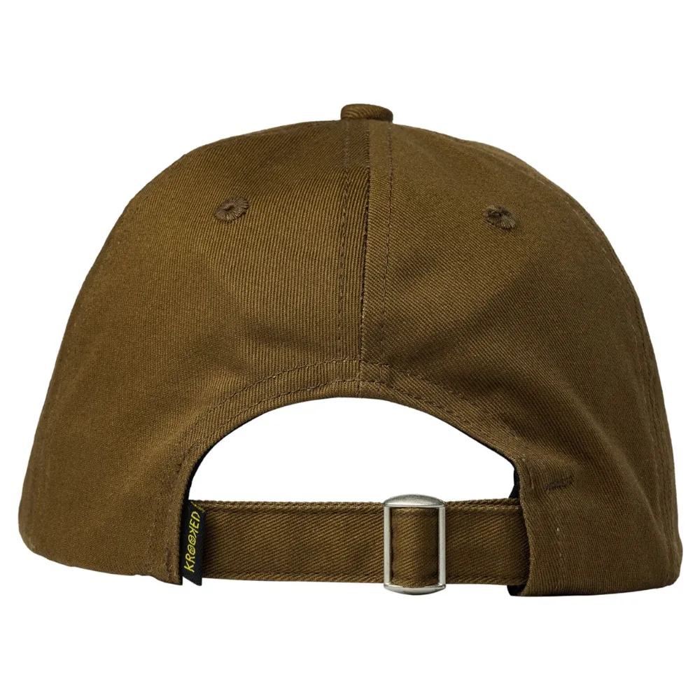 Krooked Skript Brown White Snapback Hat
