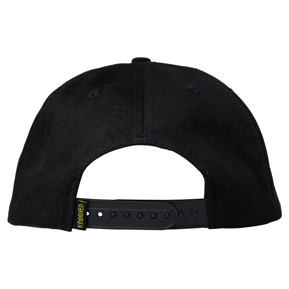 Krooked Moonsmile Black Snapback Hat