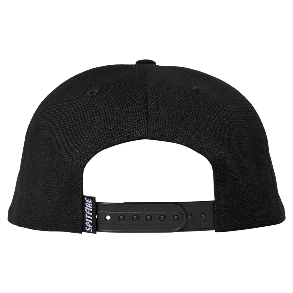 Spitfire Bighead Black Charcoal Snapback Hat