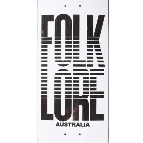 Folklore Warm Press Fade White 7.75 Skateboard Deck