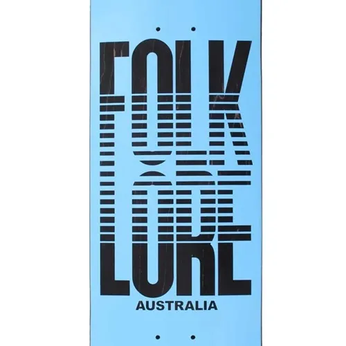 Folklore Warm Press Fade Blue 8.0 Skateboard Deck