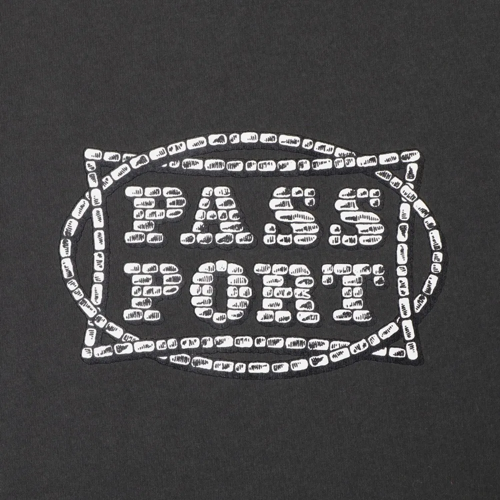 Passport Stone Circle Washed Black T-Shirt