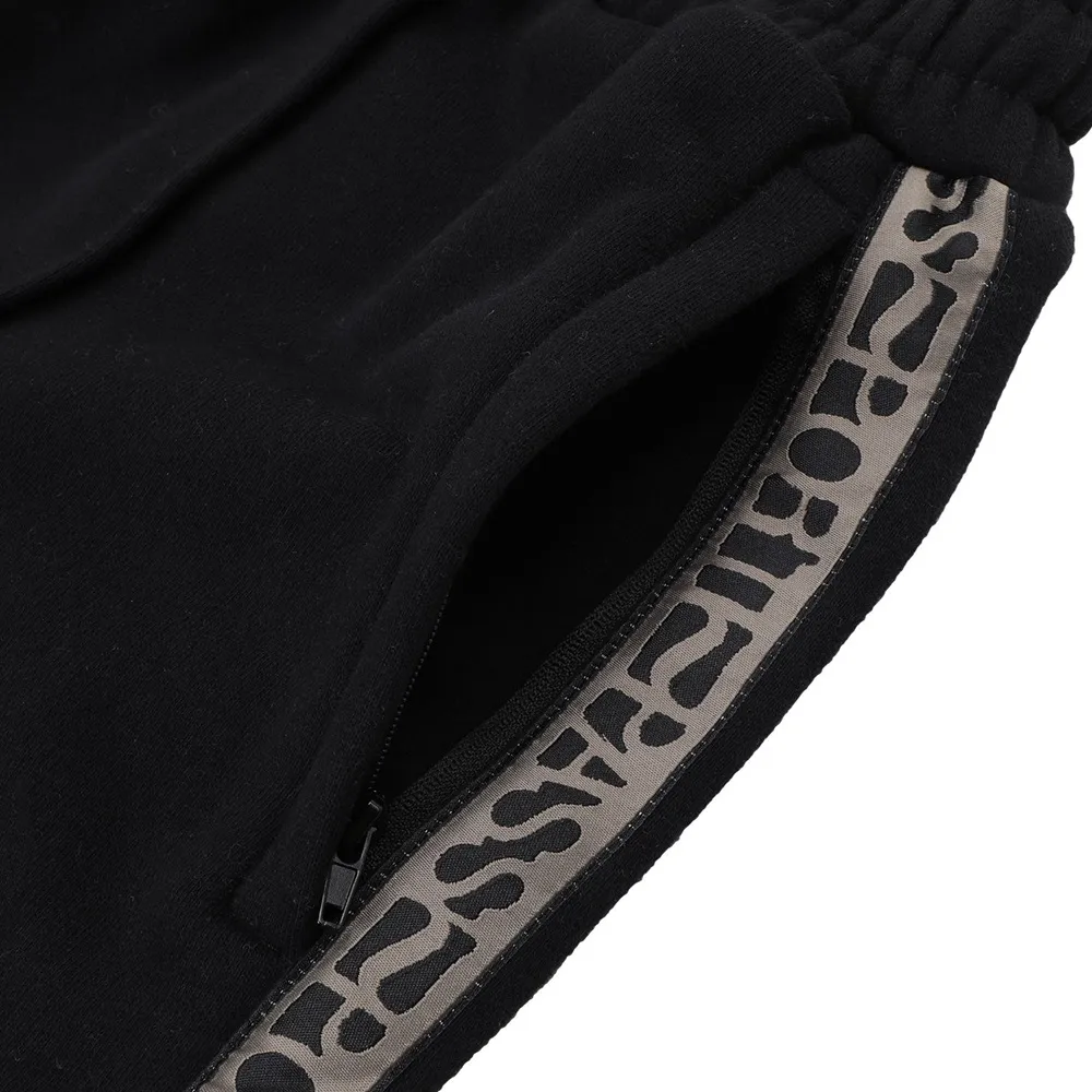 Passport Rough Neg Organic Fleece Black Shorts