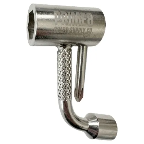 Prime8 Coin Pocket Silver Skateboard Tool