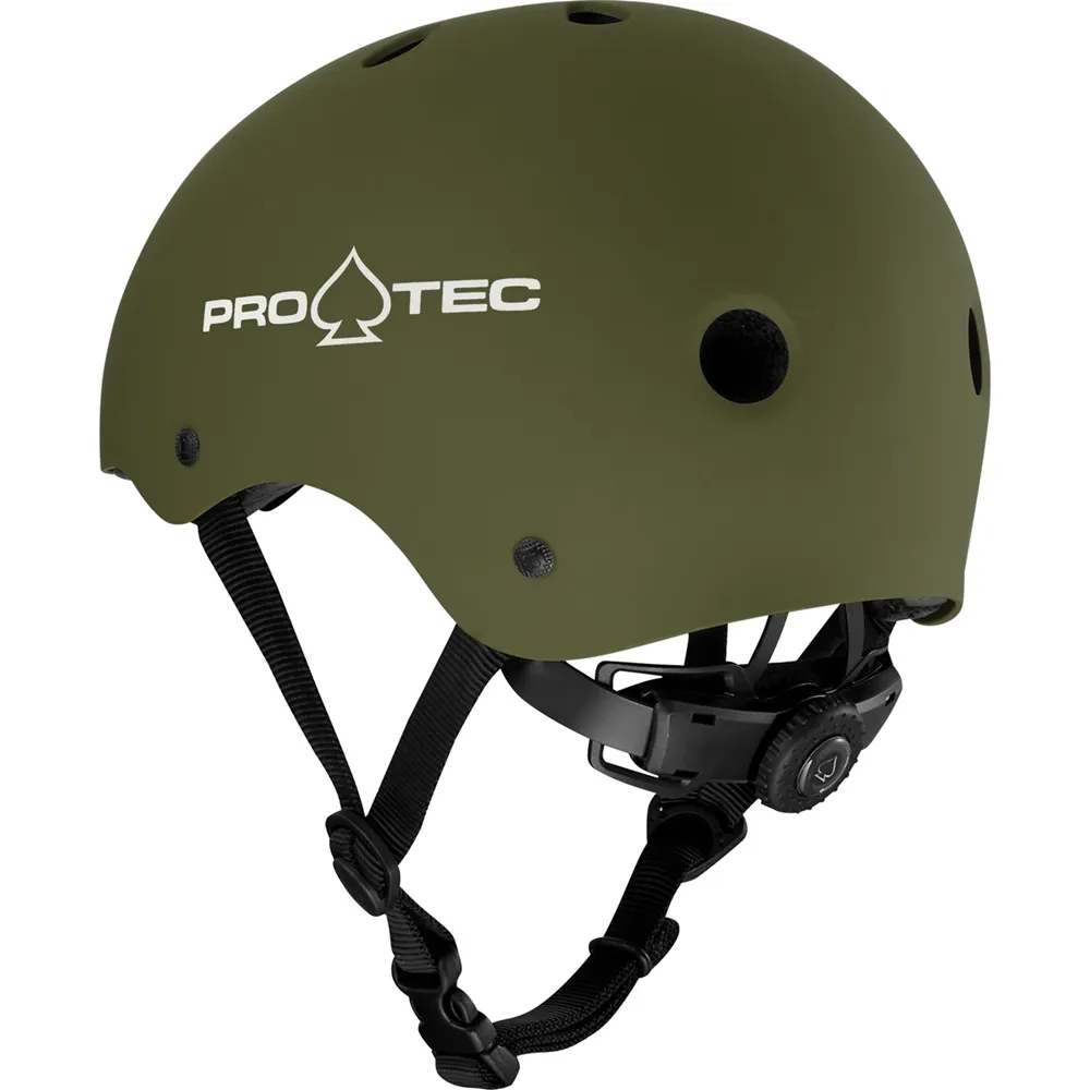 Protec Classic Junior Fit Certified Matte Green Youth Helmet