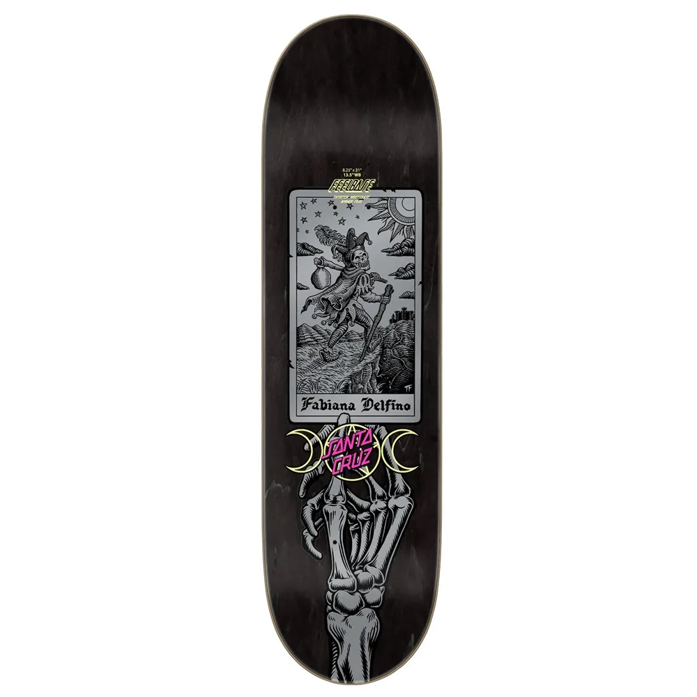 Santa Cruz Delfino Tarot Remix FeelBase 8.25 Skateboard Deck