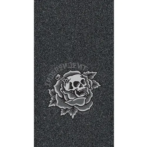 Mob X Independent Dressen Rose Skull Perforated 9 x 33 Skateboard Grip Tape Sheet