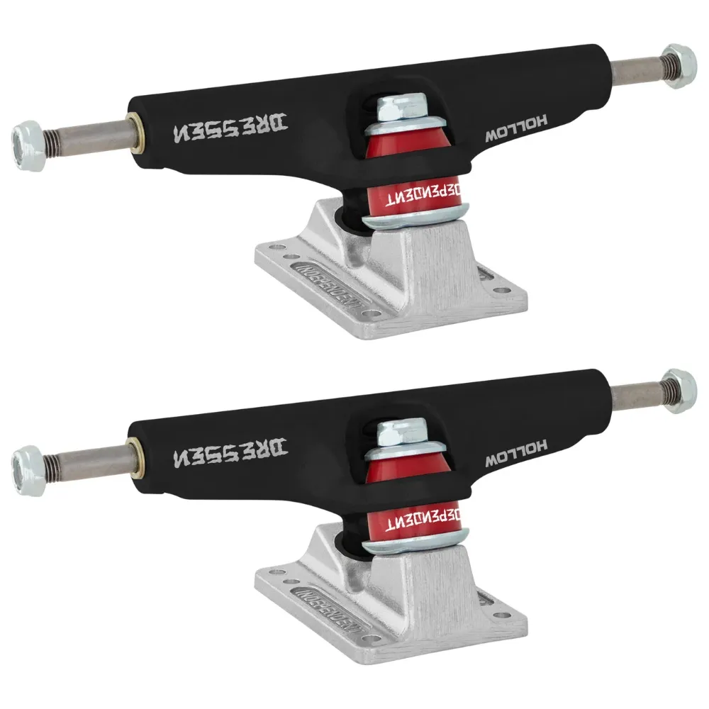 Independent Stage 4 Eric Dressen Pro Black Silver Set Of 2 Skateboard Trucks
