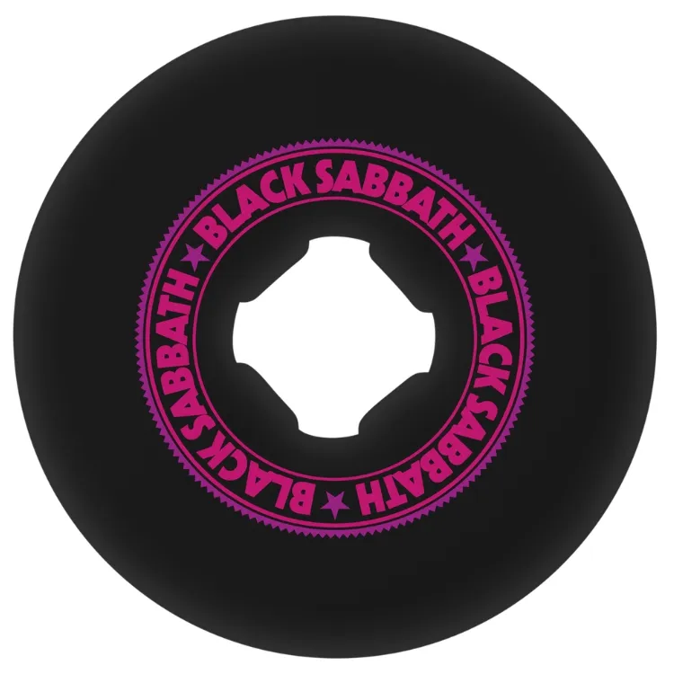Oj X Black Sabbath Paranoid Chubbies Black 99A 56mm Skateboard Wheels