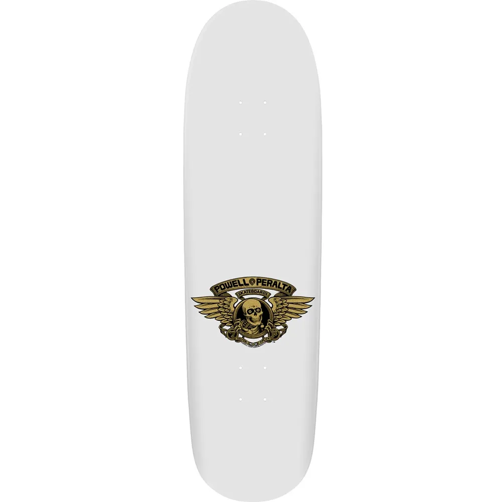 Powell Peralta Hot Rod Flames White Gold Foil 9.33 Skateboard Deck