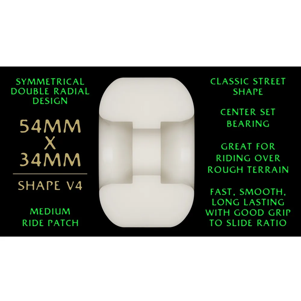 Powell Peralta Dragons Symmetrical 88A 54mm x 34mm Skateboard Wheels