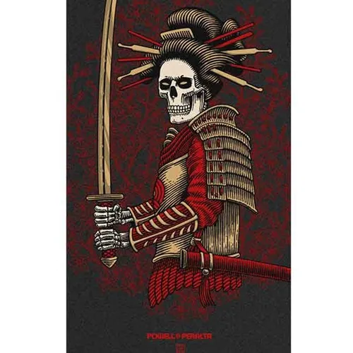 Powell Peralta Yosozumi Onna Bugeisha 10.5 x 33 Skateboard Grip Tape Sheet