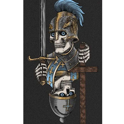 Powell Peralta Corrigan Chess 10.5 x 33 Skateboard Grip Tape Sheet