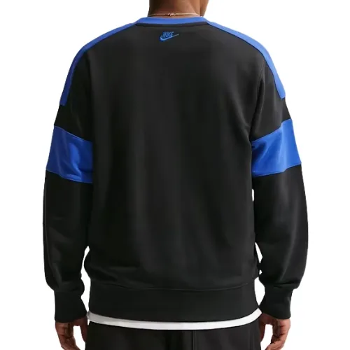 Nike SB Sportswear Club French Terry Black Game Royal Crew Jumper