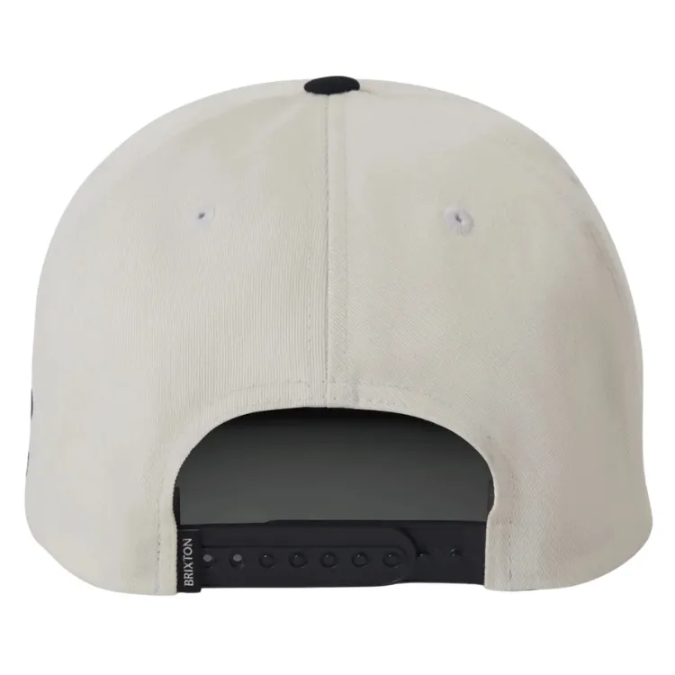 Brixton Predator MP Off White Black Snapback Hat