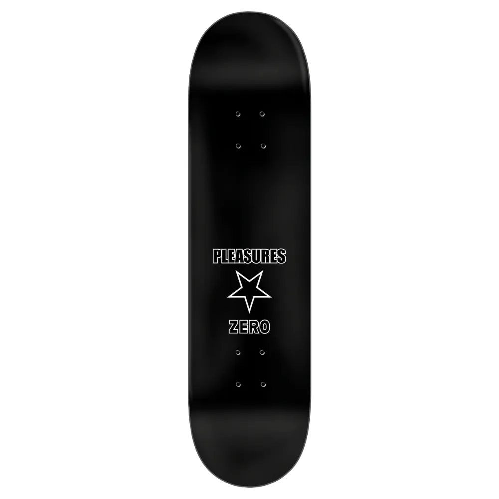 Zero X Pleasures Stars Black 8.25 Skateboard Deck