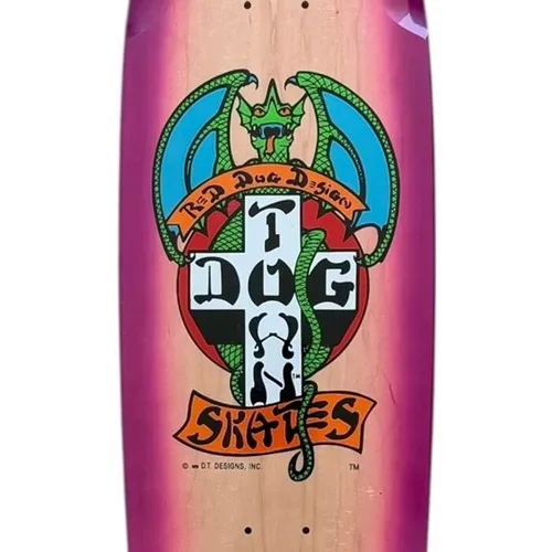 Dogtown Red Dog OG 70s Rider Natural Purple Fade 9.135 Skateboard Deck