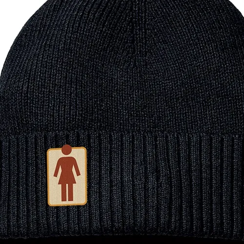 Girl OG Naturals Black Beanie