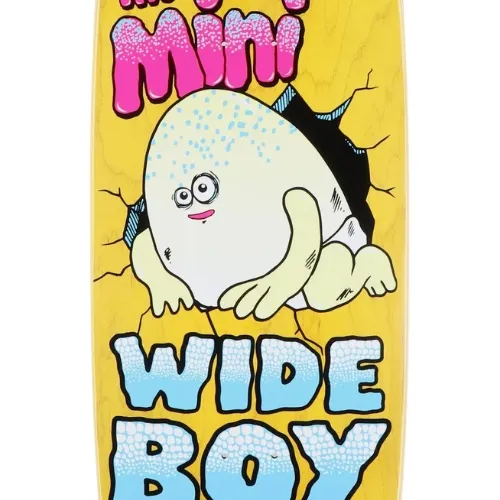 Heroin Mini Wide Boy Yellow 10.5 Skateboard Deck