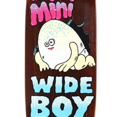 Heroin Mini Wide Boy Brown 10.5 Skateboard Deck