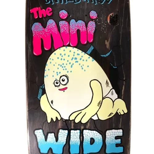Heroin Mini Wide Boy Black 10.5 Skateboard Deck