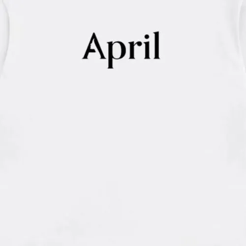 April OG Logo White T-Shirt