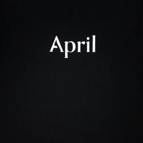 April OG Logo Black T-Shirt
