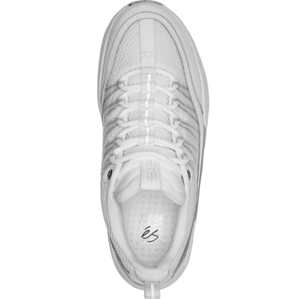 Es Imprint White Grey Mens Skate Shoes