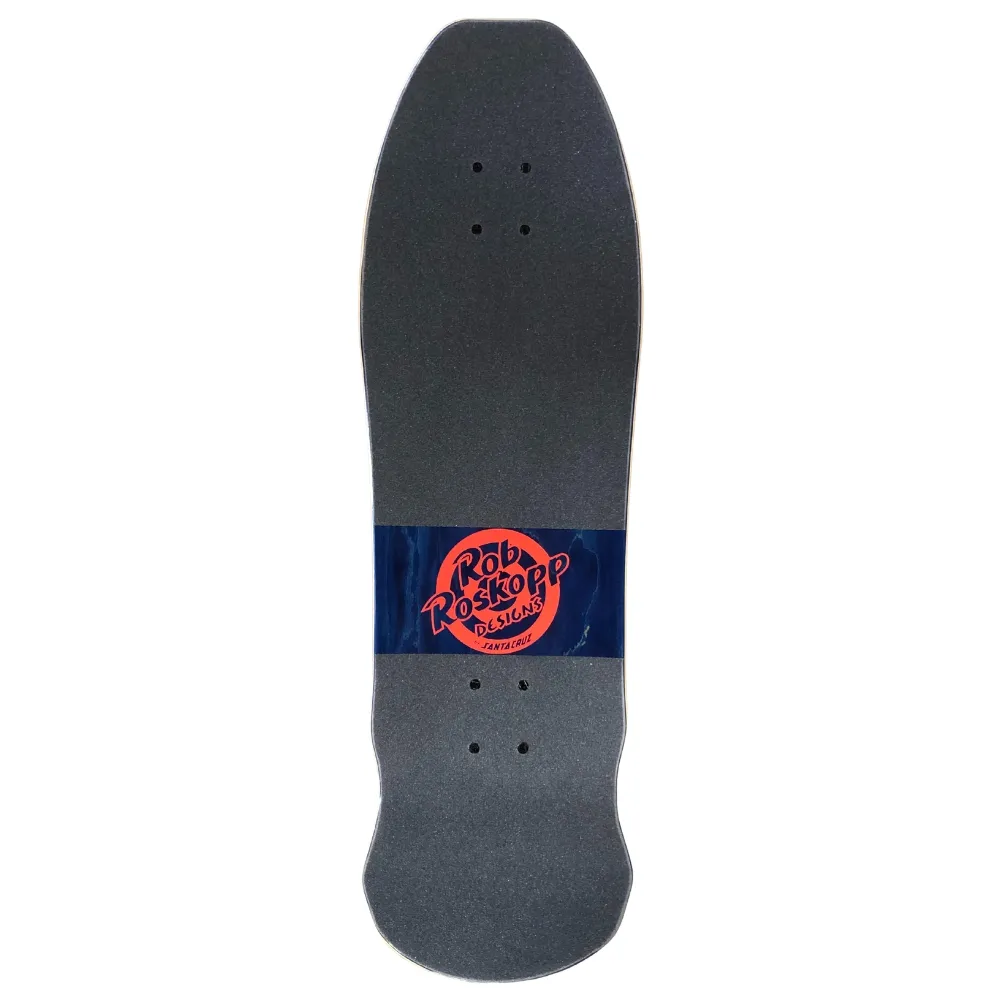 Kick Push Santa Cruz Roskopp Face Neon Yellow 9.5 Custom Complete Skateboard