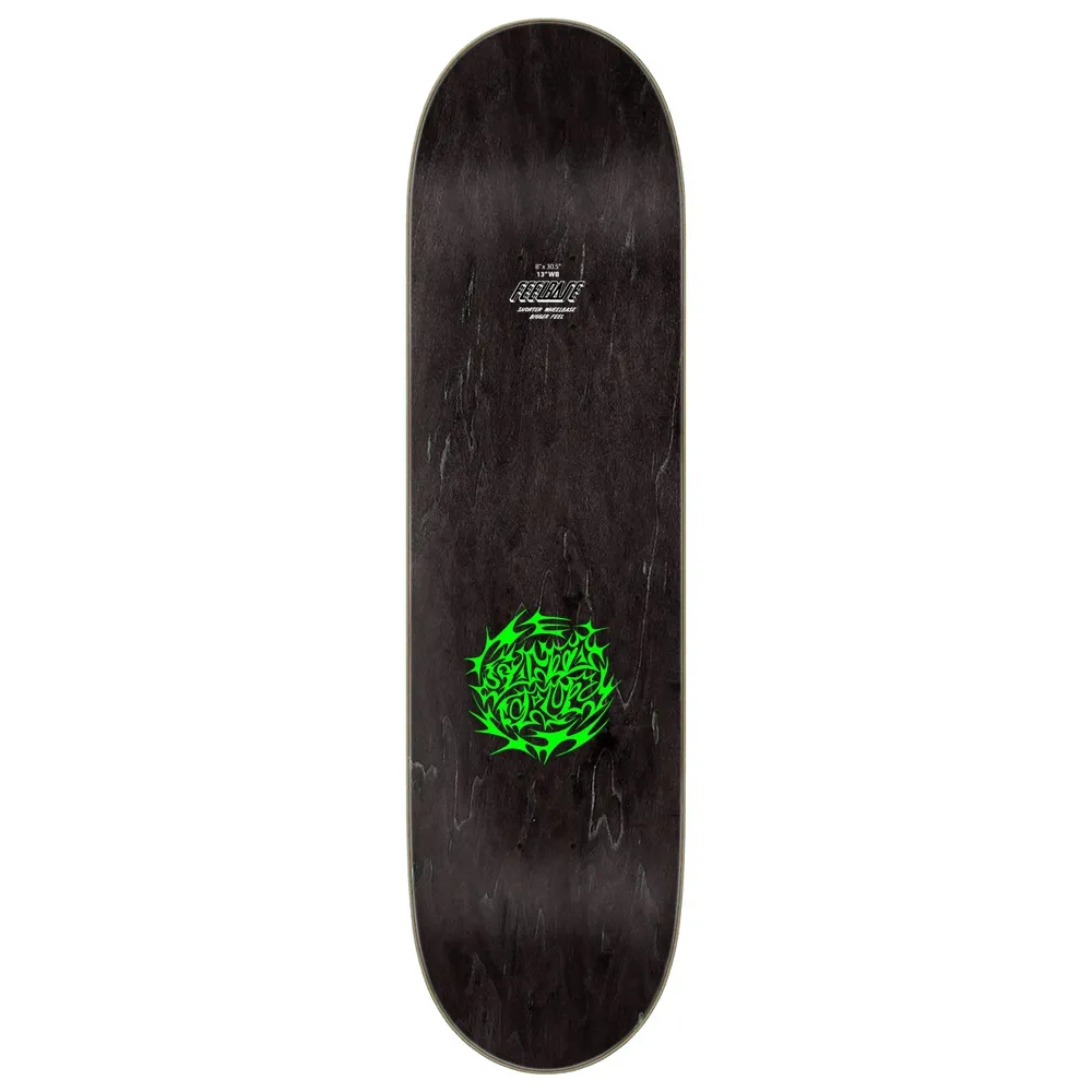 Santa Cruz Scribble Flash FeelBase 8.0 Skateboard Deck