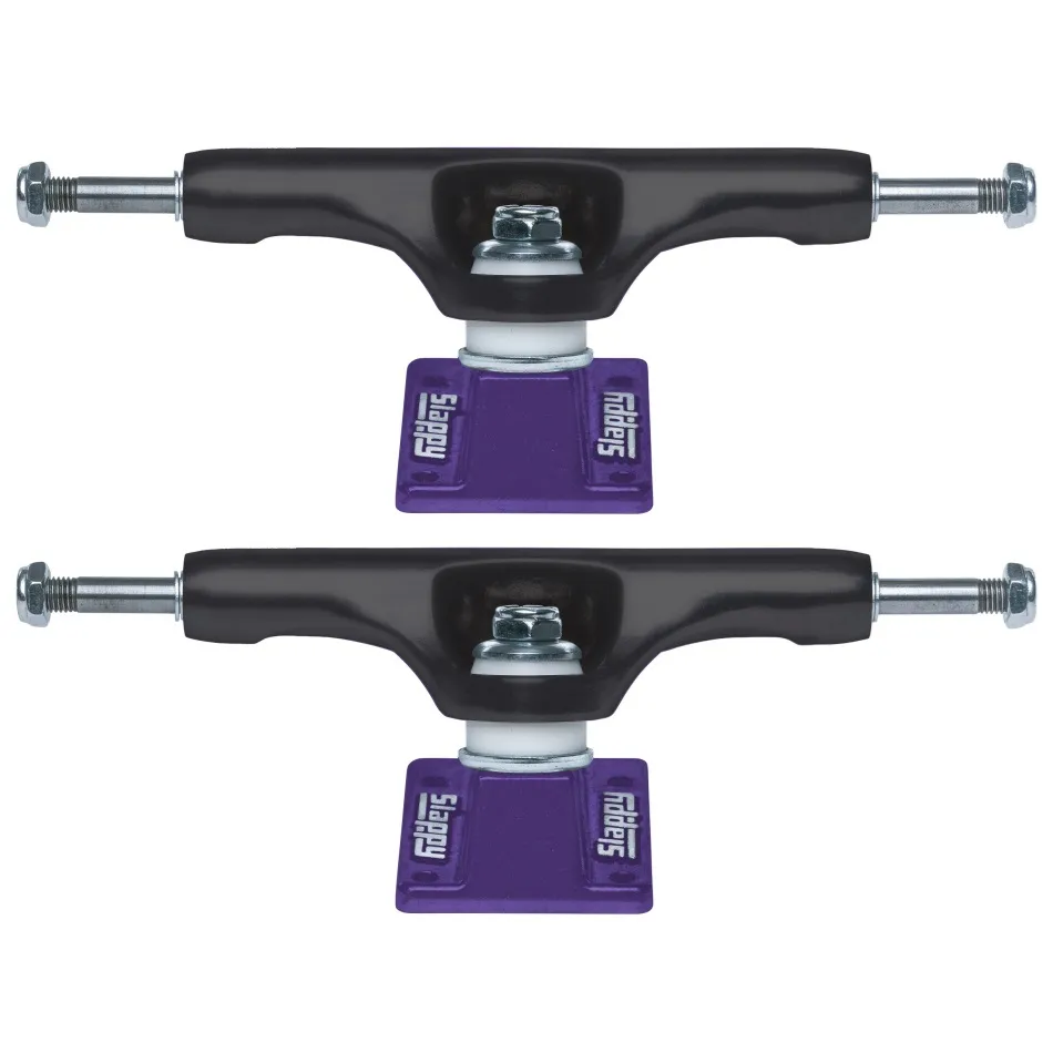 Slappy X Bam Hollow Black Purple Set Of 2 Skateboard Trucks