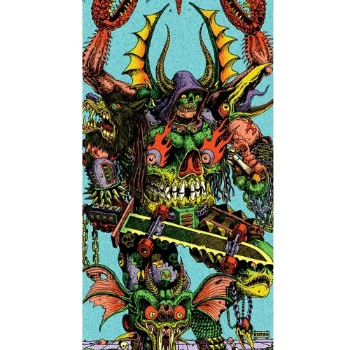 Mob X Creature Riot1394 Hallucination Perforated 9 x 33 Skateboard Grip Tape Sheet