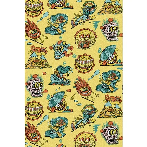 Mob X Killer Acid Doods Of Summer Perforated 11 x 33 Skateboard Grip Tape Sheet