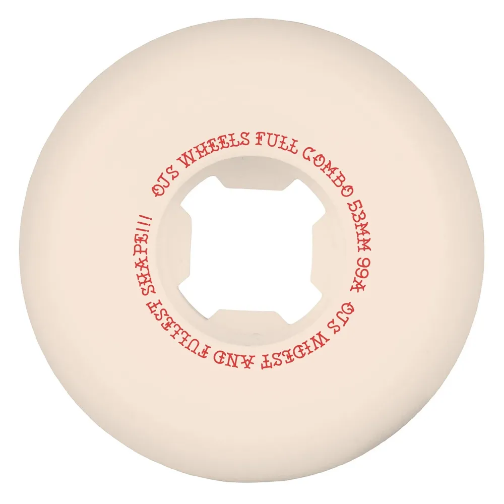 OJ Team Elite Full Combo White 99A 53mm Skateboard Wheels