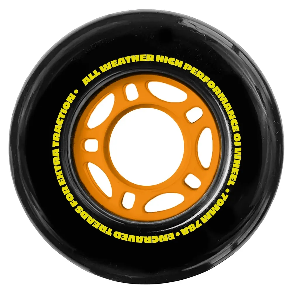 OJ Dirt Tires Thunder Juice Black 78A 70mm Skateboard Wheels