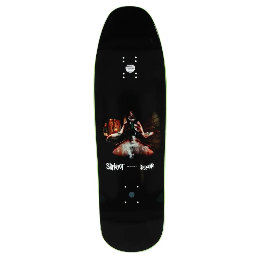 Welcome X Slipknot Self Titled On Gaia Black Green Dip 9.67 Skateboard Deck