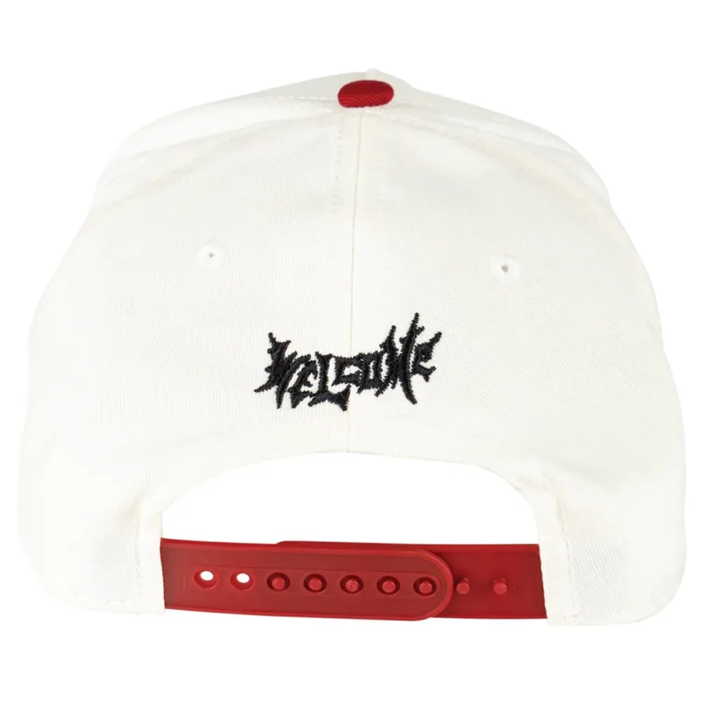 Welcome Skateboards X Slipknot Nonagram White Red Hat