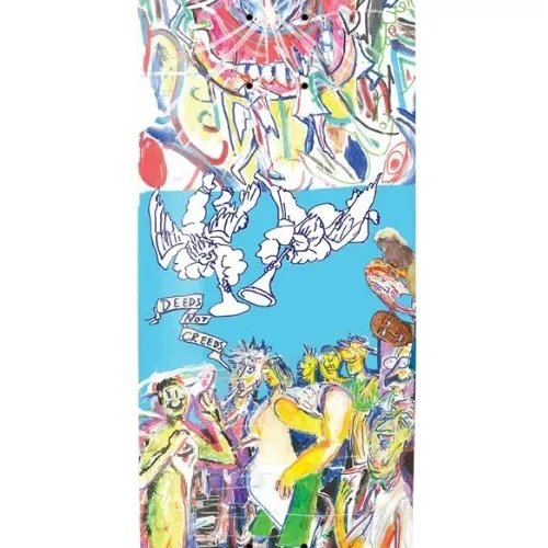 Passport Heaven & Hell Series Deeds Not Creeds 8.5 Skateboard Deck