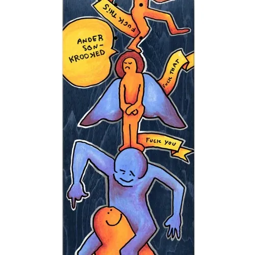 Krooked Stack Manderson 8.38 Skateboard Deck