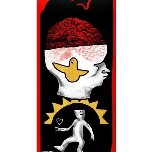 Krooked Brain & Bird Knox 8.5 Skateboard Deck
