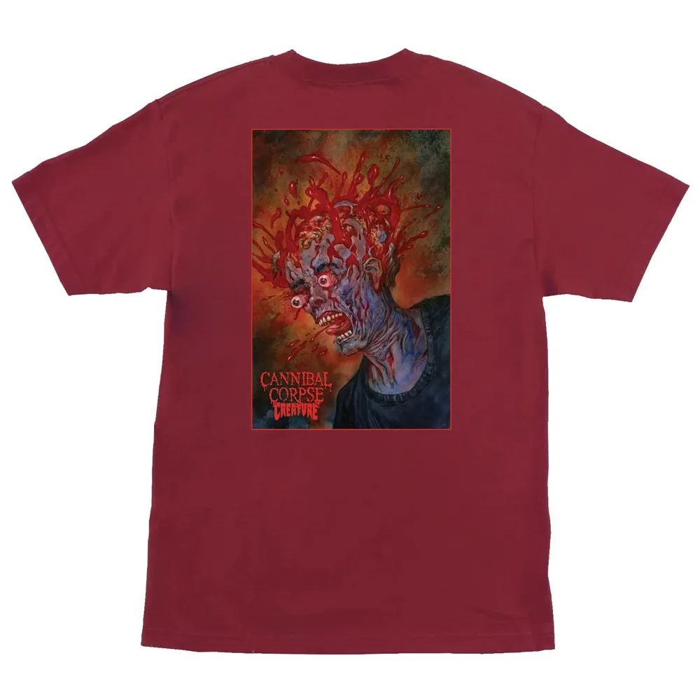 Creature X Cannibal Corpse Cardinal Red T-Shirt