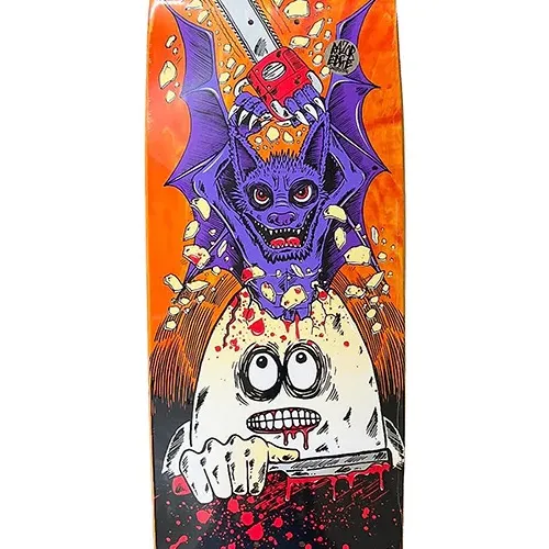 Heroin Frank Villani Guest Egg Orange 9.5 Skateboard Deck