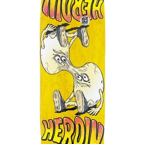 Heroin Merged Egg Yellow 8.88 Skateboard Deck