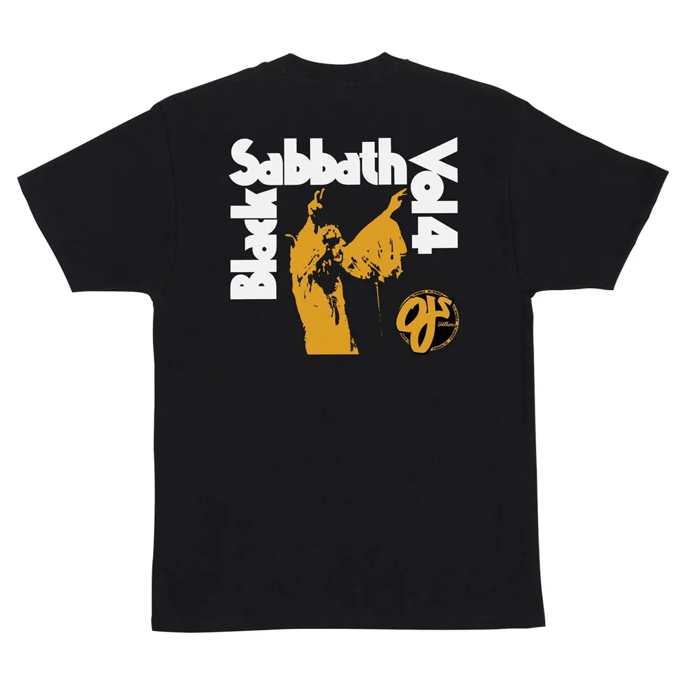 OJ Wheels X Black Sabbath Listen To Black Sabbath Black T-Shirt